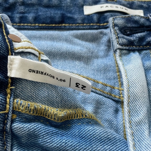 Women’s Size 0-2 Straight-Leg Two-Tone jeans from Pacsun— Perfect Condition - Picture 4 of 4